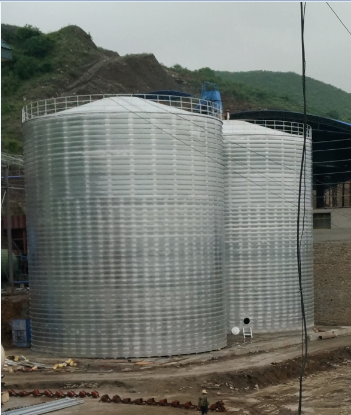 汕尾粮食钢板仓的安装全过程不用热焊接